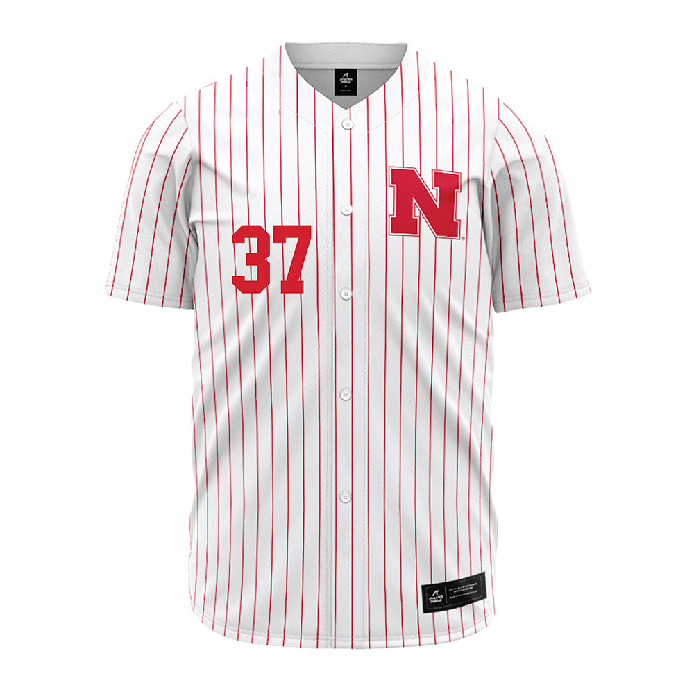 Nebraska - NCAA Baseball : Ian Regal - Pinstripe Jersey