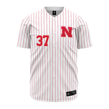 Nebraska - NCAA Baseball : Ian Regal - Pinstripe Jersey