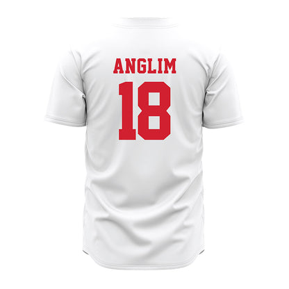 Nebraska - NCAA Baseball : Garrett Anglim - Pinstripe Jersey