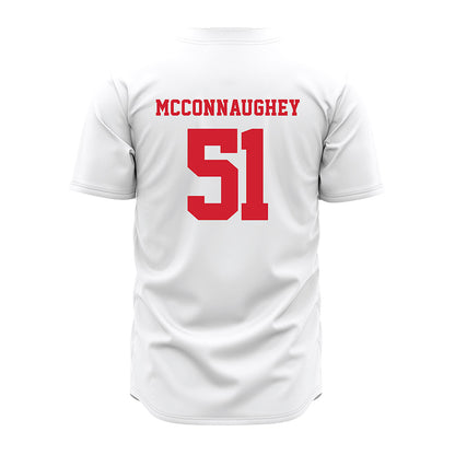 Nebraska - NCAA Baseball : Mason McConnaughey - Pinstripe Jersey