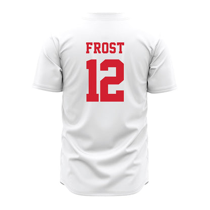 Nebraska - NCAA Baseball : Cael Frost - White Jersey-1