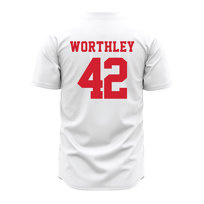 Nebraska - NCAA Baseball : Jalen Worthley - Pinstripe Jersey