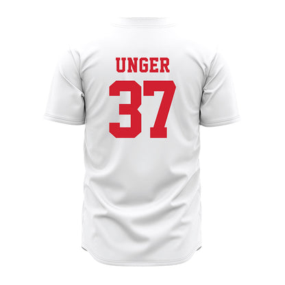 Nebraska - NCAA Baseball : J'Shawn Unger - White Jersey-1