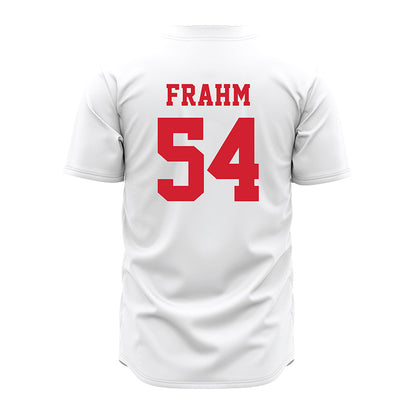 Nebraska - NCAA Baseball : Trey Frahm - Pinstripe Jersey