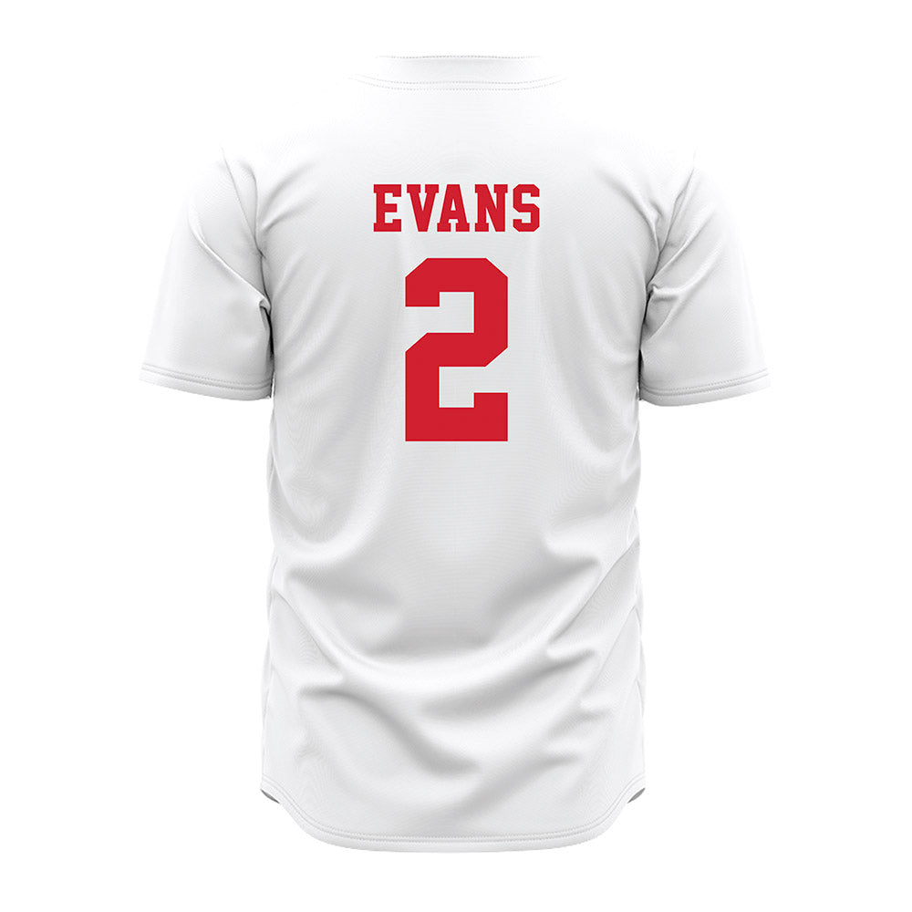 Nebraska - NCAA Baseball : Matt Evans - Pinstripe Jersey