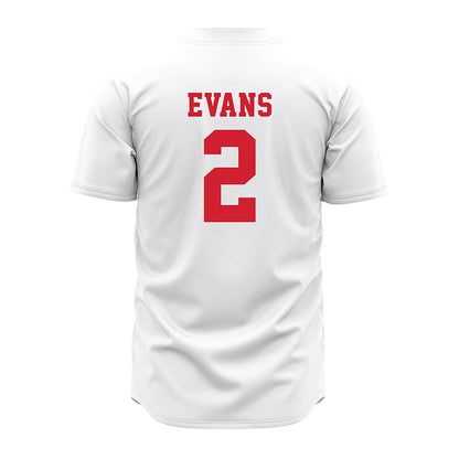 Nebraska - NCAA Baseball : Matt Evans - Pinstripe Jersey