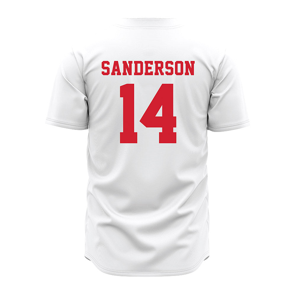 Nebraska - NCAA Baseball : Case Sanderson - Pinstripe Jersey