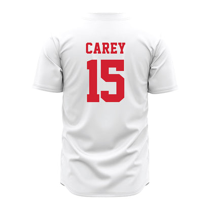 Nebraska - NCAA Baseball : Dylan Carey - Pinstripe Jersey