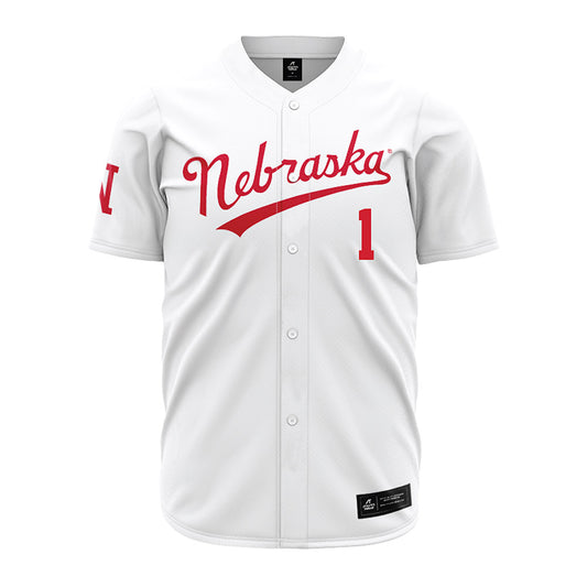 Nebraska - NCAA Baseball : Riley Silva - Pinstripe Jersey