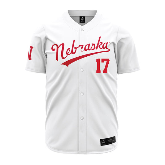 Nebraska - NCAA Baseball : Hayden Lewis - Pinstripe Jersey