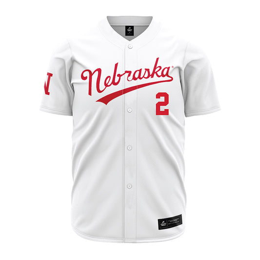 Nebraska - NCAA Baseball : Matt Evans - Pinstripe Jersey