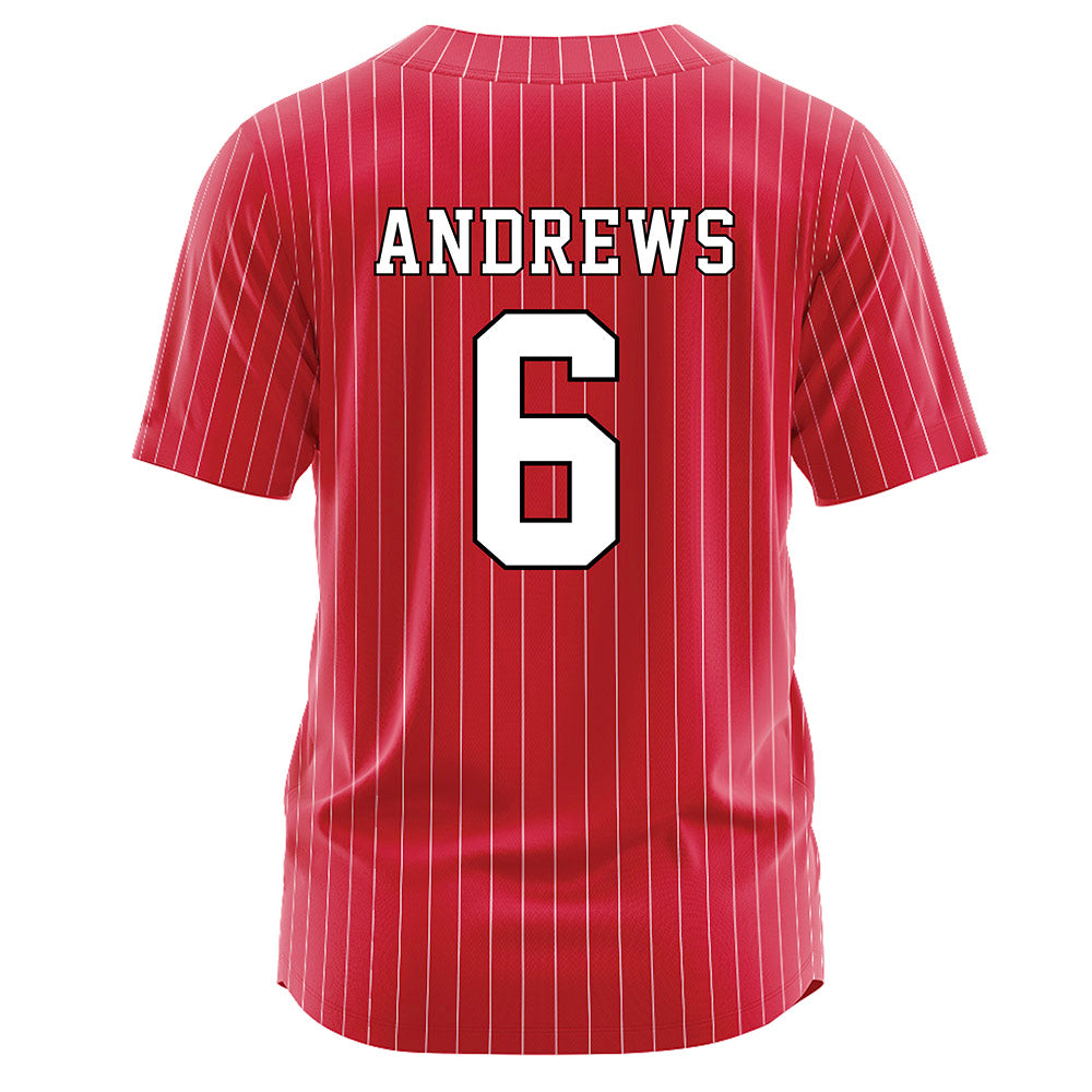 Nebraska - NCAA Softball : Billie Andrews - Red Jersey