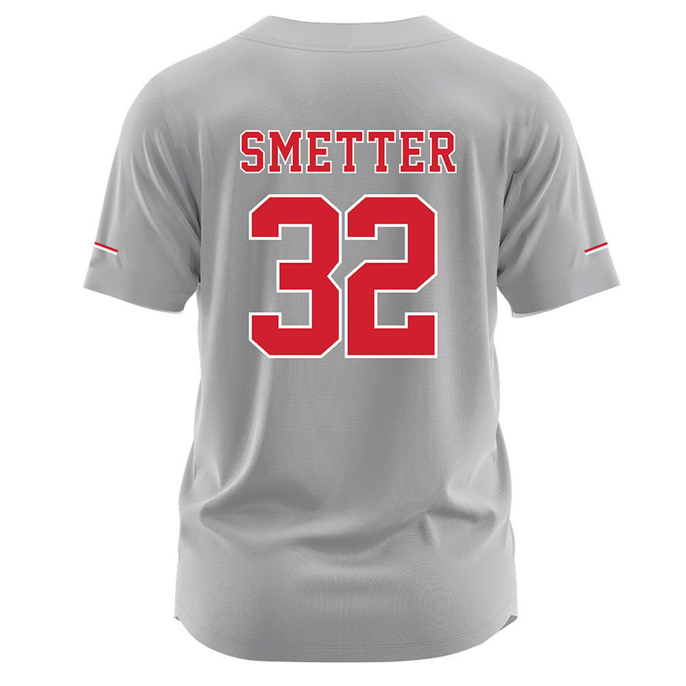 Nebraska - NCAA Softball : Ashley Smetter - Grey Jersey