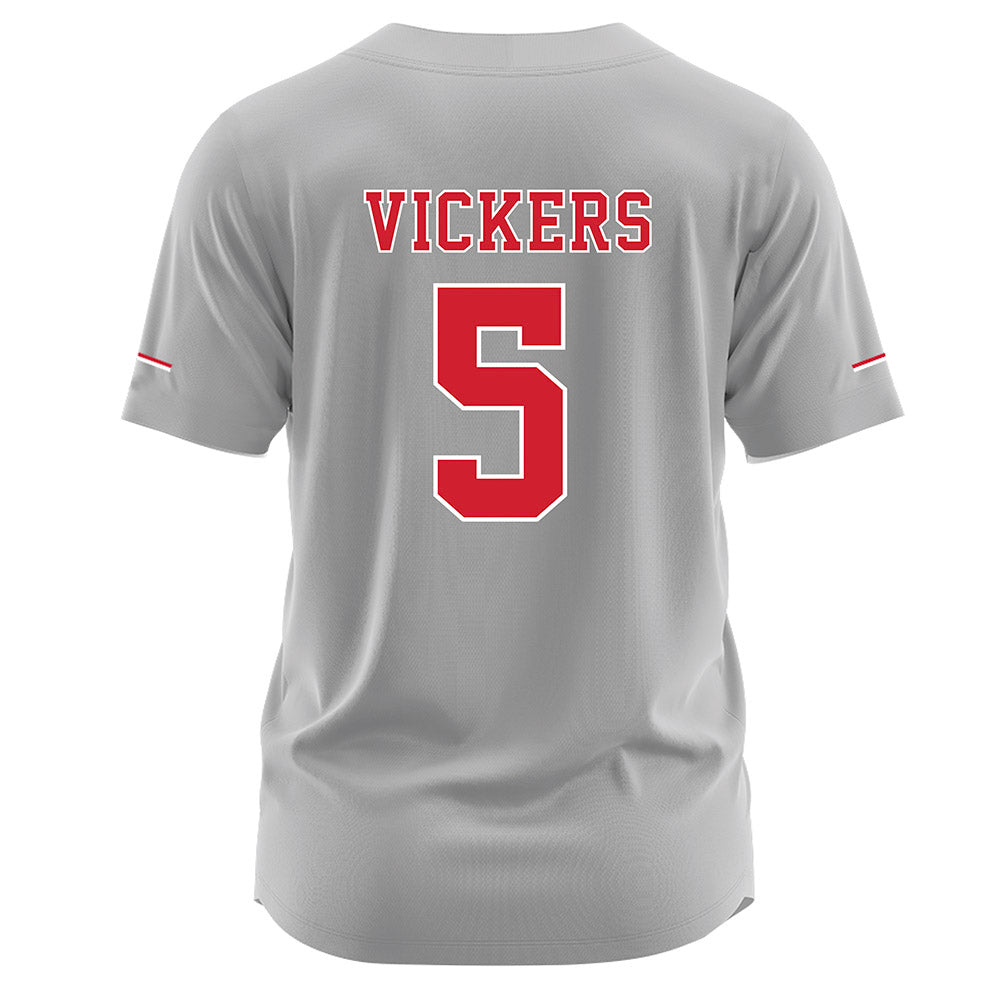 Nebraska - NCAA Softball : Macie Vickers - Grey Jersey-1