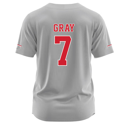 Nebraska - NCAA Softball : Sydney Gray - Grey Jersey