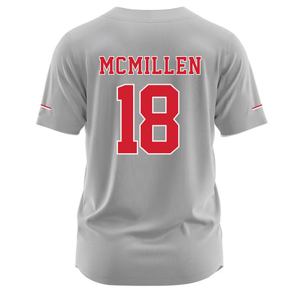 Nebraska - NCAA Softball : Nessa McMillen - Grey Jersey-1