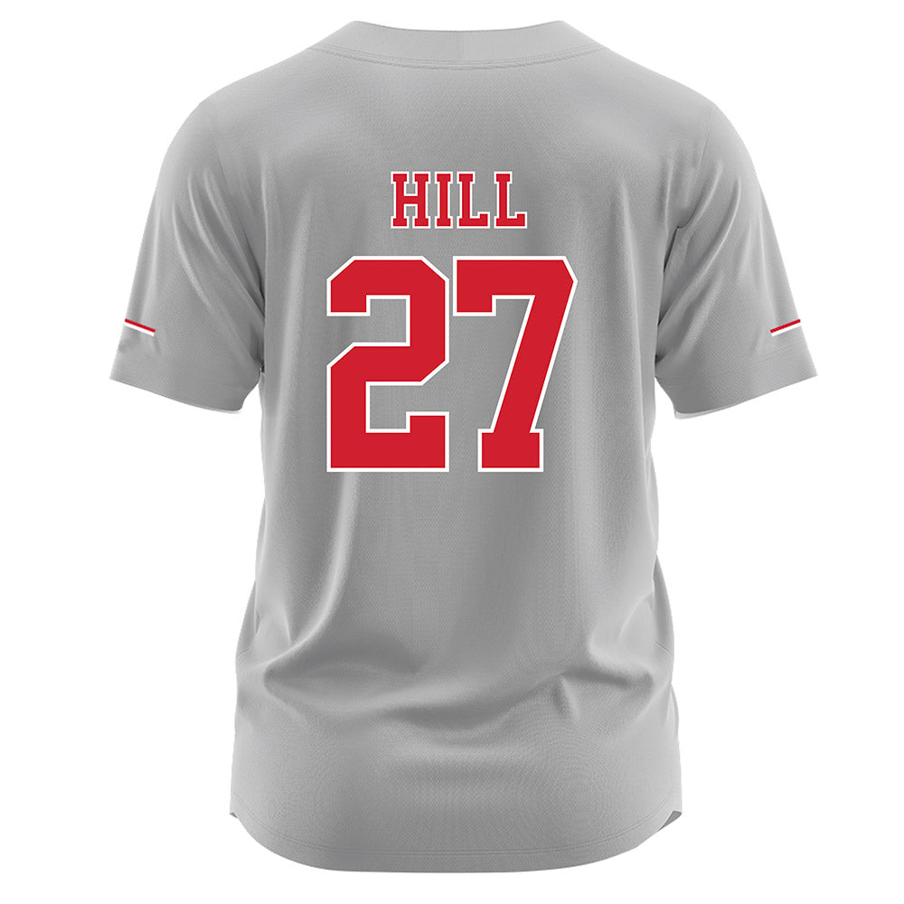 Nebraska - NCAA Softball : Natalia Hill - Grey Jersey-1