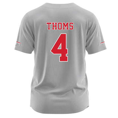 Nebraska - NCAA Softball : Malia Thoms - Grey Jersey