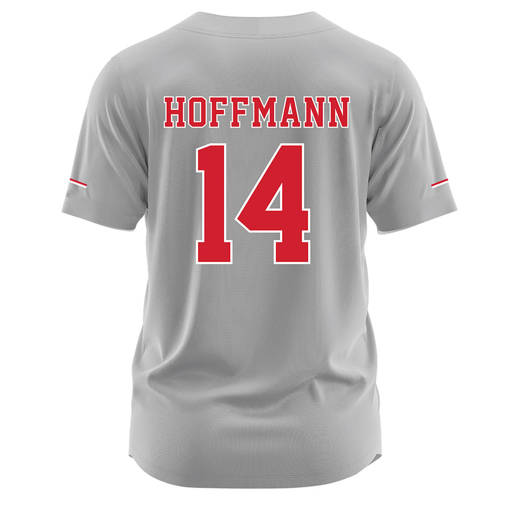 Nebraska - NCAA Softball : Kacie Hoffmann - Grey Jersey-1