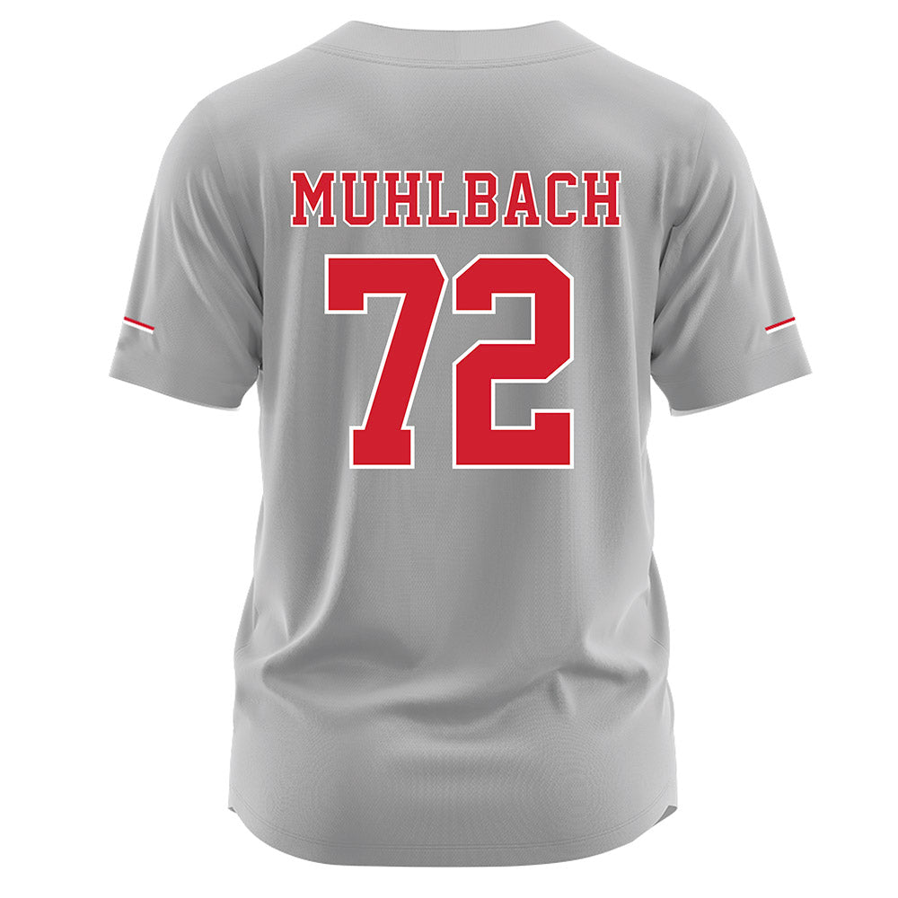 Nebraska - NCAA Softball : Carlie Muhlbach - Grey Jersey-1