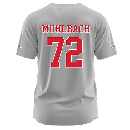 Nebraska - NCAA Softball : Carlie Muhlbach - Grey Jersey-1
