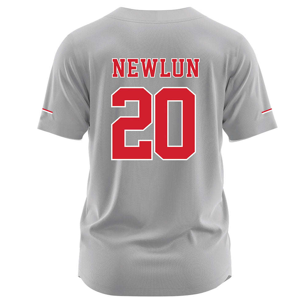 Nebraska - NCAA Softball : Abbey Newlun - Grey Jersey