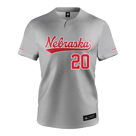 Nebraska - NCAA Softball : Abbey Newlun - Grey Jersey