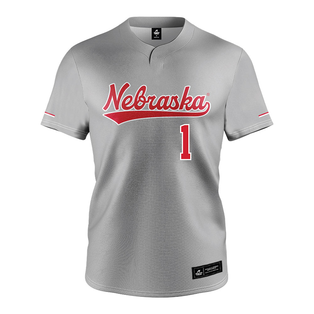 Nebraska - NCAA Softball : Olivia DiNardo - Grey Jersey-0