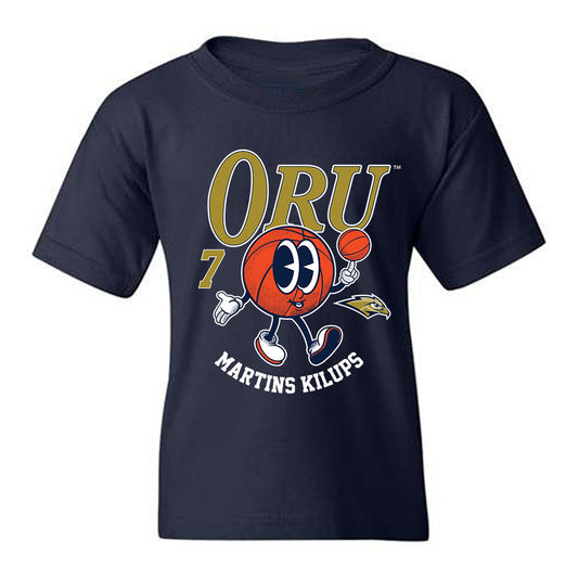 Oral Roberts - NCAA Men's Basketball : Martins Kilups - Fashion Shersey Youth T-Shirt-0