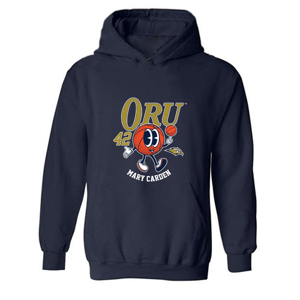 Oral Roberts - NCAA Women's Basketball : Mary Carden - Fashion Shersey Hooded Sweatshirt-0