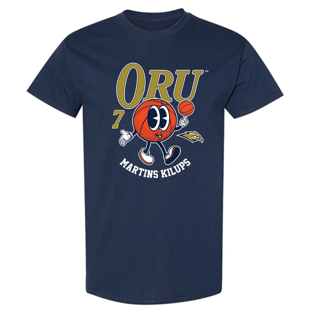 Oral Roberts - NCAA Men's Basketball : Martins Kilups - Fashion Shersey T-Shirt-0