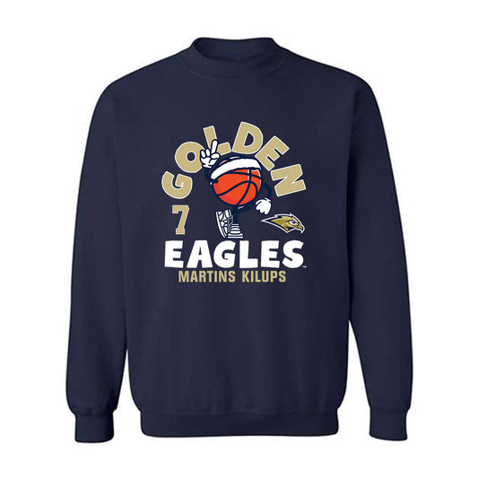 Oral Roberts - NCAA Men's Basketball : Martins Kilups - Fashion Shersey Crewneck Sweatshirt-0