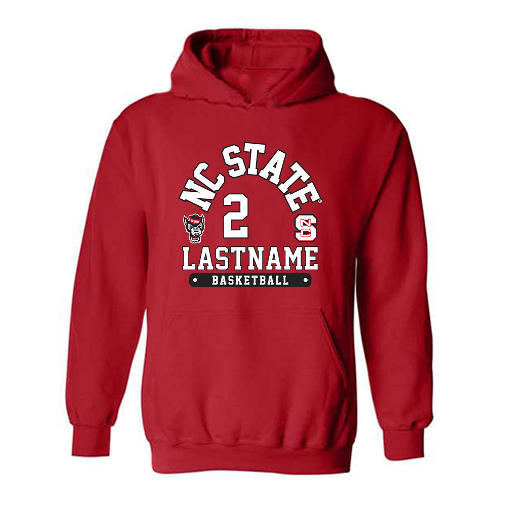 NC State - NCAA Women's Basketball : Qadence Samuels - Fashion Shersey Hooded Sweatshirt-0
