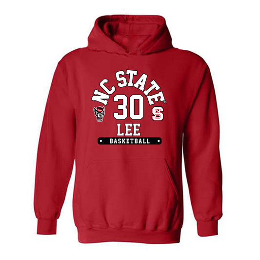 NC State - NCAA Men's Basketball : Sung Jin Lee - Fashion Shersey Hooded Sweatshirt-0