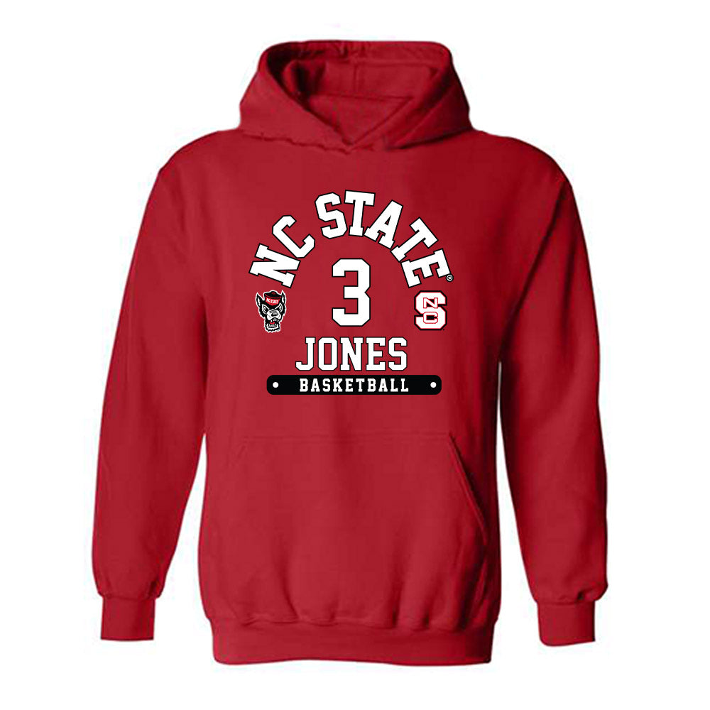 NC State - NCAA Women's Basketball : Zamareya Jones - Fashion Shersey Hooded Sweatshirt