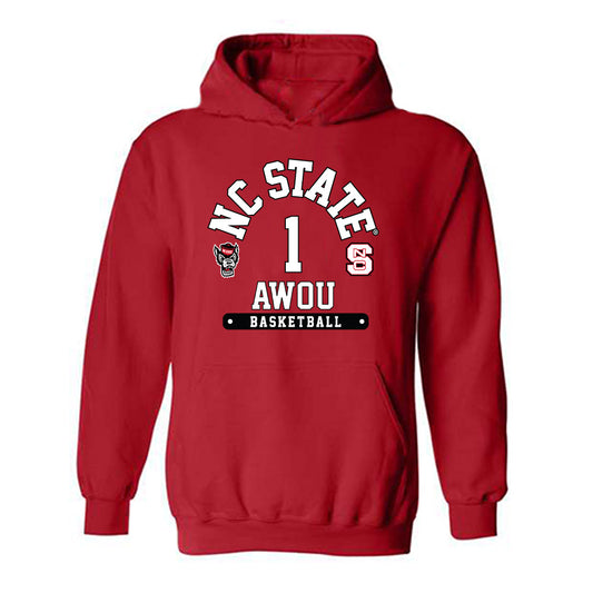 NC State - NCAA Women's Basketball : Lorena Awou - Fashion Shersey Hooded Sweatshirt-0