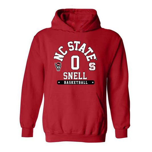 NC State - NCAA Men's Basketball : Jordan Snell - Fashion Shersey Hooded Sweatshirt-0