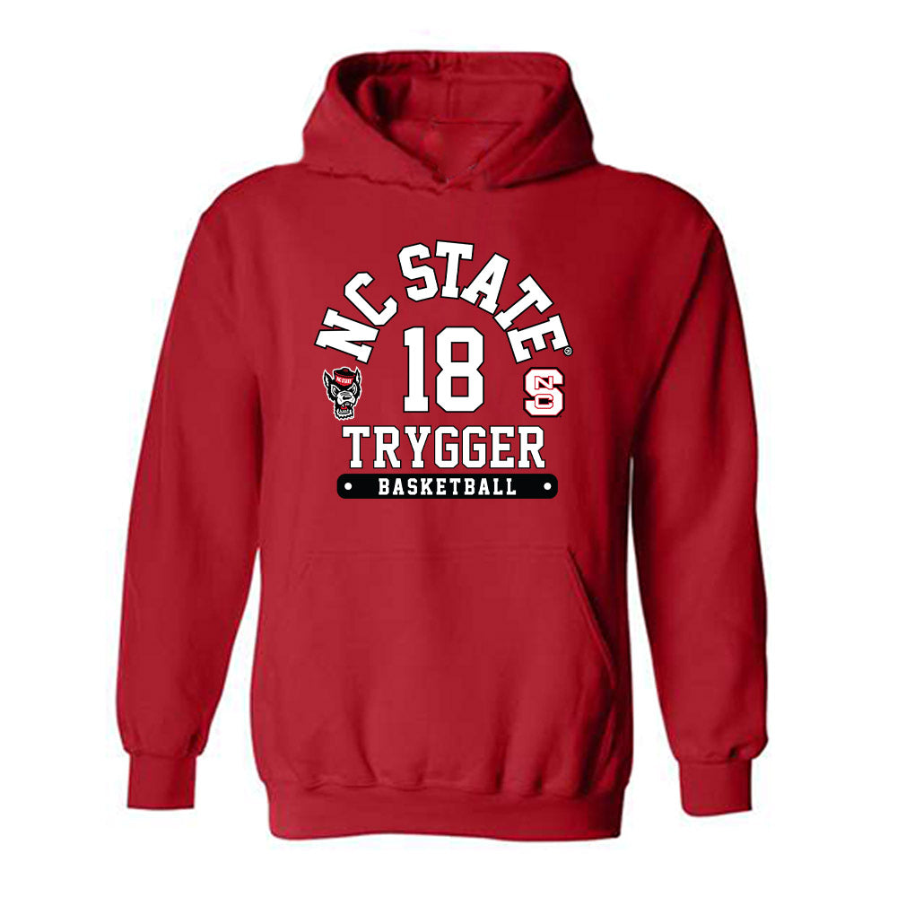 NC State - NCAA Women's Basketball : Tilda Trygger - Fashion Shersey Hooded Sweatshirt-0
