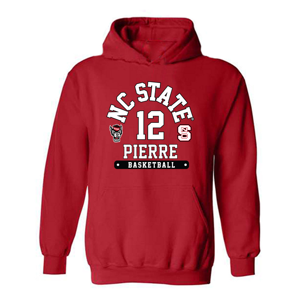 NC State - NCAA Women's Basketball : Khamil Pierre - Fashion Shersey Hooded Sweatshirt-0