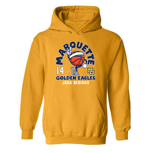 Marquette - NCAA Women's Basketball : Jada Bediako - Fashion Shersey Hooded Sweatshirt