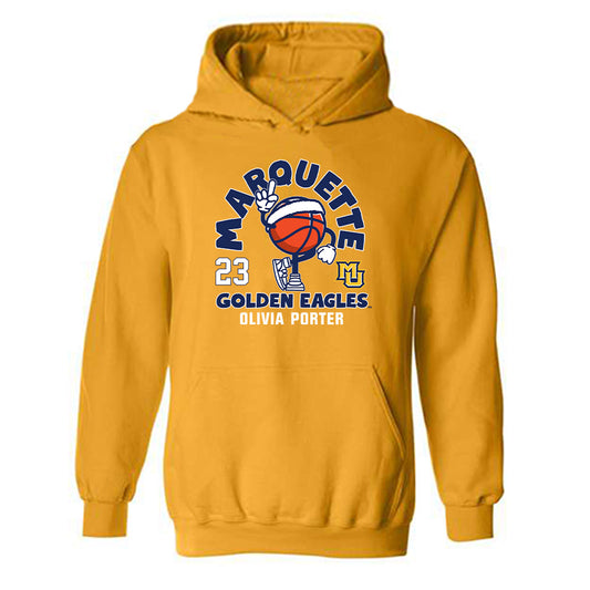 Marquette - NCAA Women's Basketball : Olivia Porter - Fashion Shersey Hooded Sweatshirt