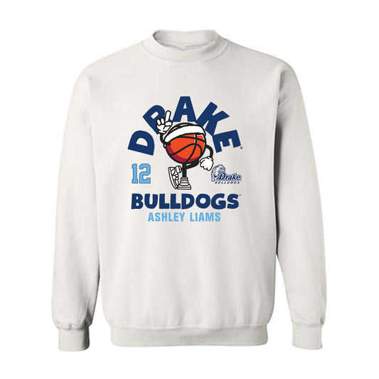 Drake - NCAA Women's Basketball : Ashley Liams - Fashion Shersey Crewneck Sweatshirt-0