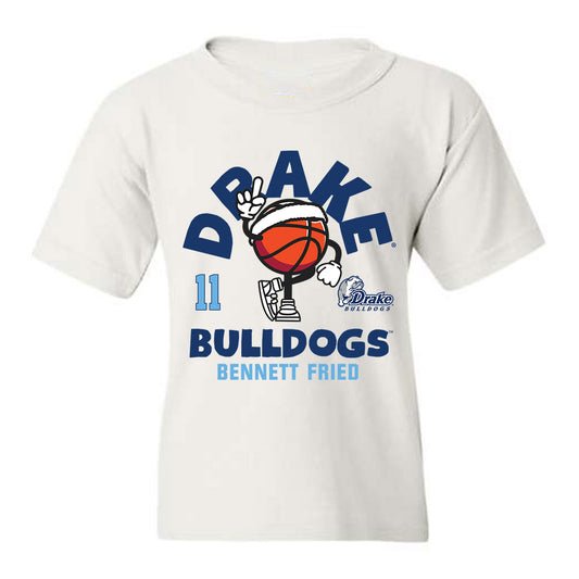 Drake - NCAA Men's Basketball : Bennett Fried - Youth T-Shirt Fashion Shersey