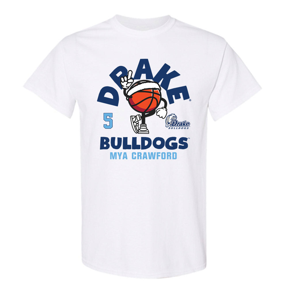 Drake - NCAA Women's Basketball : Mya Crawford - Fashion Shersey T-Shirt-0