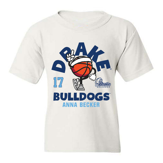 Drake - NCAA Women's Basketball : Anna Becker - Fashion Shersey Youth T-Shirt-0
