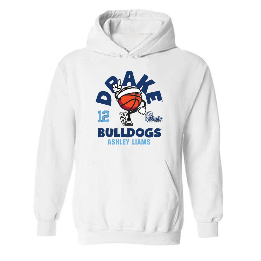 Drake - NCAA Women's Basketball : Ashley Liams - Fashion Shersey Hooded Sweatshirt-0