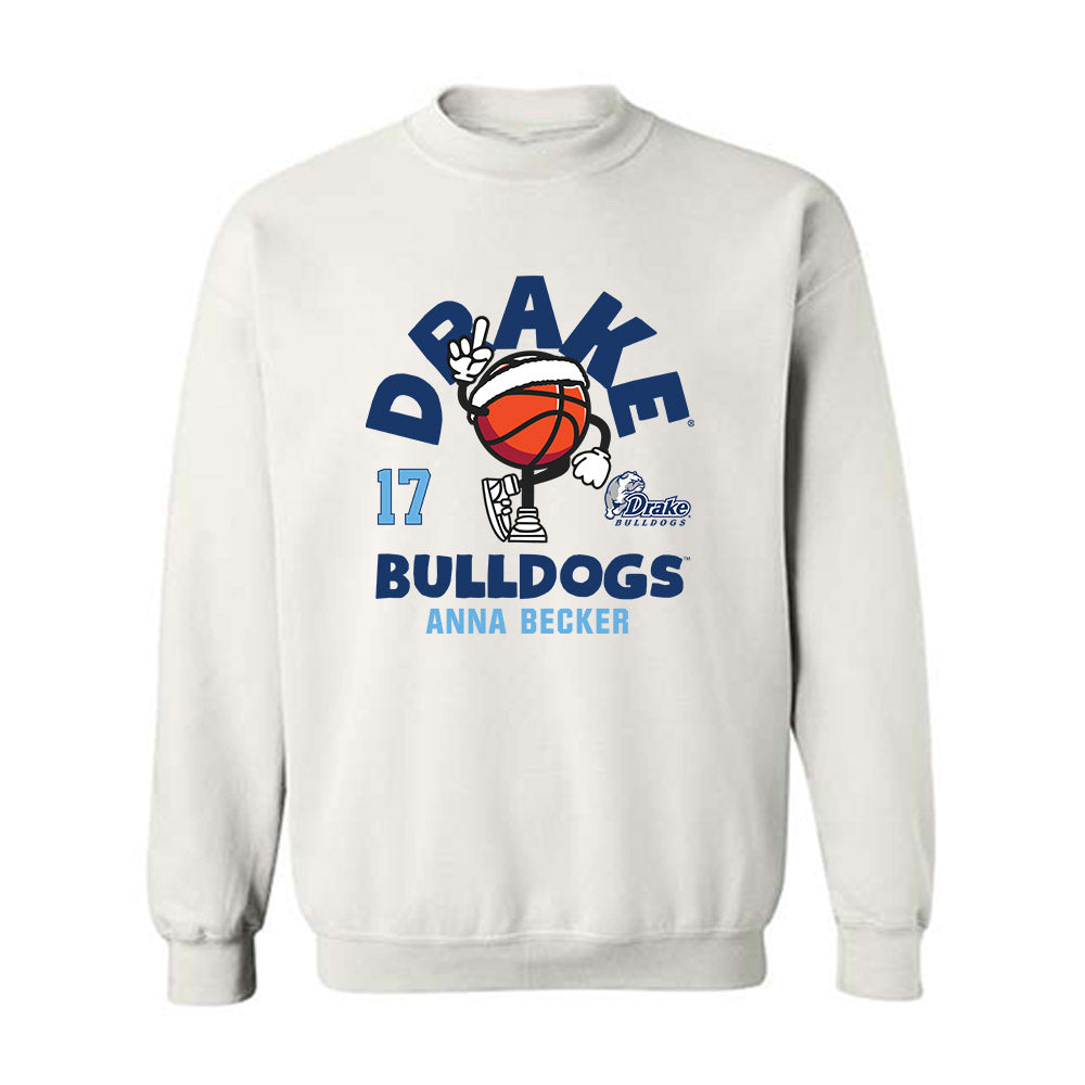 Drake - NCAA Women's Basketball : Anna Becker - Fashion Shersey Crewneck Sweatshirt-0