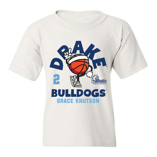 Drake - NCAA Women's Basketball : Grace Knutson - Fashion Shersey Youth T-Shirt