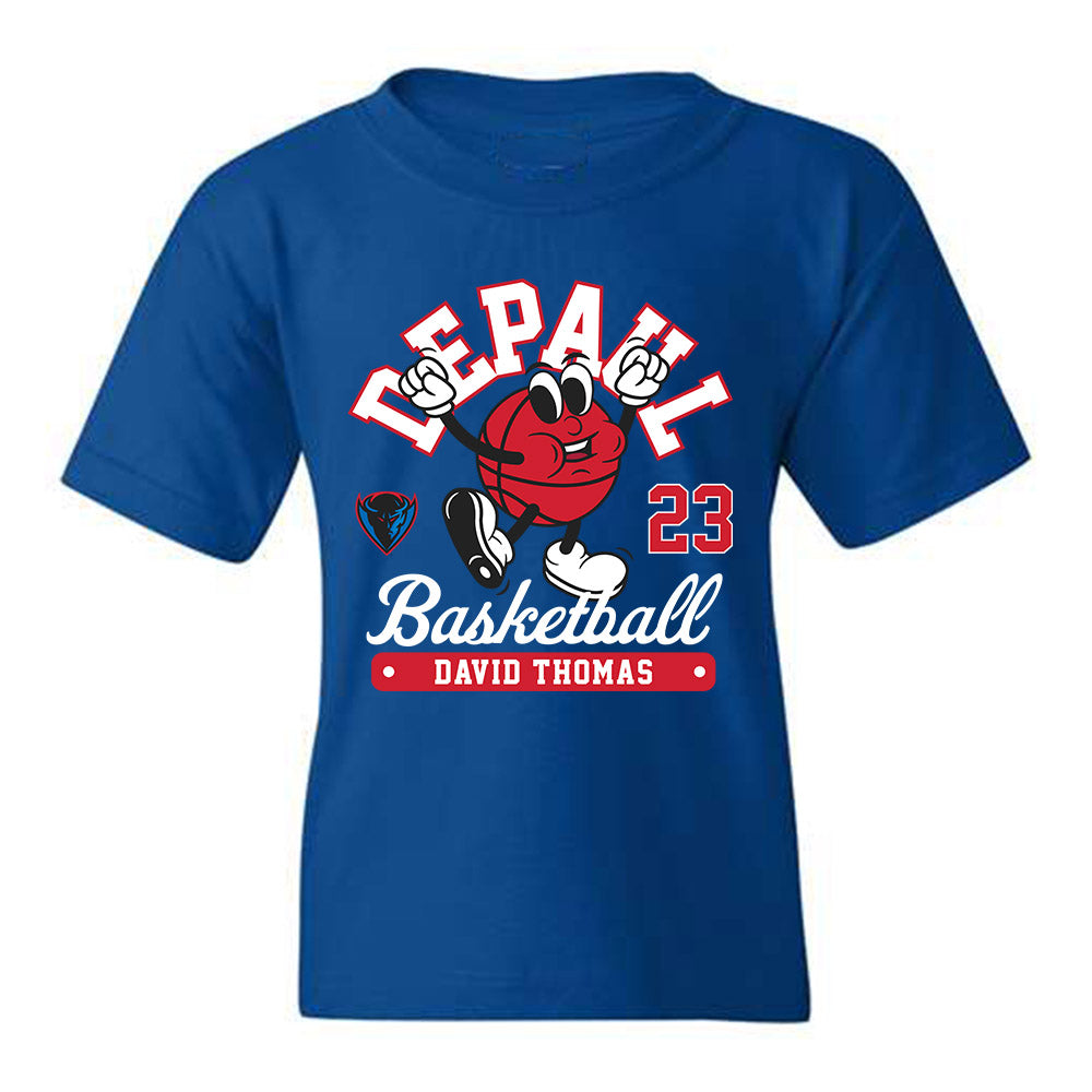 DePaul - NCAA Men's Basketball : David Thomas - Fashion Shersey Youth T-Shirt