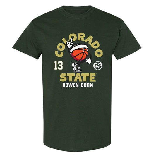 Colorado State - NCAA Men's Basketball : Bowen Born - T-Shirt-0